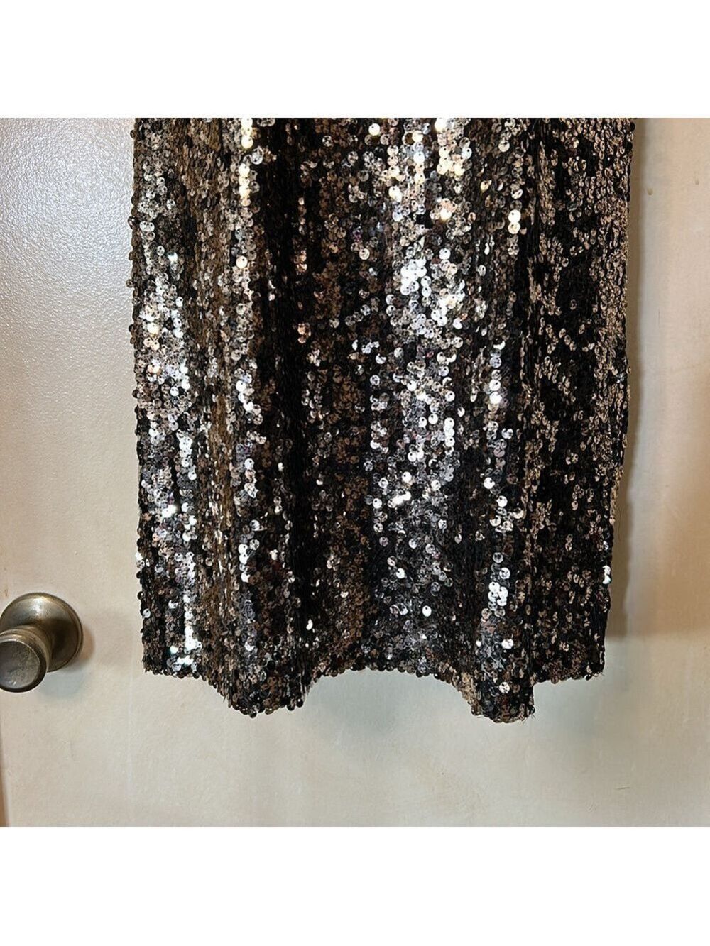 Ark & Co bronze sequin shift dress size S - Picture 4 of 11